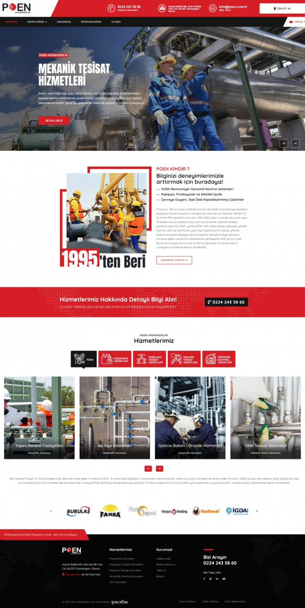 Kurumsal Site poen.com.tr Web Site Tasarımı & Yazılımı